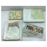 Vtg World maps, US, Mexico, Bahamas, Canada &