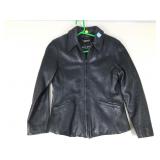 Wilsonï¿½s leather motorcycle biker jacket, black