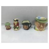 Vtg Toby jug, Royal Dulton pitcher & more