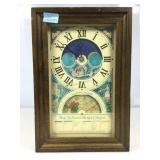 Vtg Burpee Seed Planting case clock 15 in tall