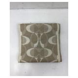 Coach scarf, gold metallic acrylic, wool &