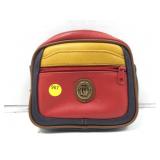 Vtg leather crossbody purse