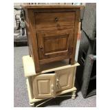 2-Wood Side tables, 26x18x24in