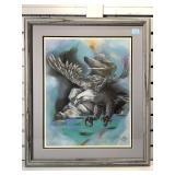 Signed Michael Ricker Print - Bald Eagle -