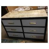 Marble top Buffet w/6 drawers and dividers from