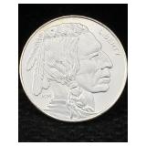 1 Ozt .999 Fine Silver Liberty Round