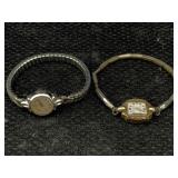 Vtg Elgin 10k Gold-plated Wind Up Watch W/paul