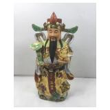 Asian-like statue figure painted porcelain 22 in