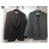 Ann Taylor suit, gray, sz 10 & Studio Tahari suit