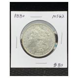 1880 Silver Morgan Dollar