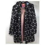 Kate Spade jacket, black & white polka dot, sz XS