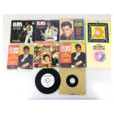 45 RPM vinyl single records, Elvis Presley & a