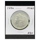 1886 Silver Morgan Dollar