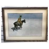 Fredrick Remington Framed Litho - 26x20