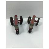 Vtg Tru-Scale pressed steel toy tractor & Ertl