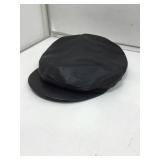 Sima Int leather hat, black