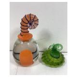 Art Glass hand blown Pumpkin and Nightmare Before