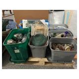 Pallet of household items incl. decor, kitchen