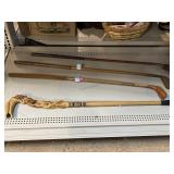 3 Wood gold clubs, Ukraina handmade walking