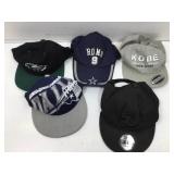 Assorted hats. Sports.