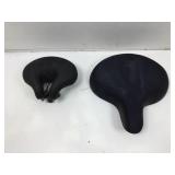 Noseless bicycle seat and oversized hyper plush