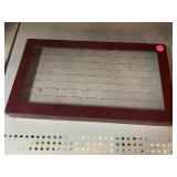 Glass top jewelry display box