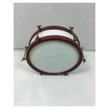 Glass drum light fixture cover