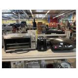 George Foreman Grill, Breville Toaster Oven, and
