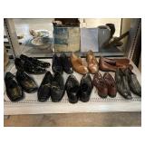 Assorted men's shoes.
