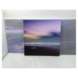 Triptych print on board art 3 panels each 20x20x1