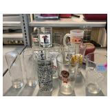 Assorted Collectible Glasses and More.