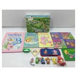Care Bears mini figures, books and wheres Waldo