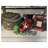 Mr Heater Buddy portable gas heater, sleeping