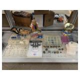 Polished and cut stones, Collector dolls, jewelry