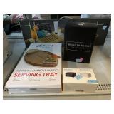 New Bamboo Bath Tray, Football Serving Tray,