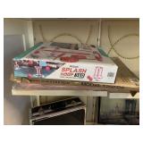 Floating splash hoop in box, safety gate and