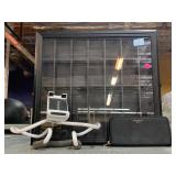 Shadow box display case, phone holder stand and