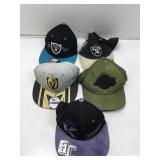 Assorted hats. Sports.