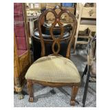 Wood  hair w/ornate legs