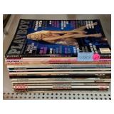 Collection of Playboy Magazines.