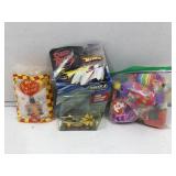 Teeny ty and minion plush, speed racer hot wheels