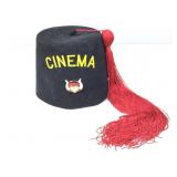 Vtg Shriners Masonic Fez hat, CINEMA temple