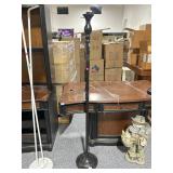 Metal Floor lamp, missing shade, 5ft tall
