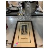 2 Glass Liquor Decanters and More.