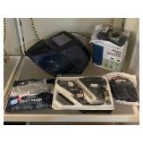 Welding mask, soldering gun and more.