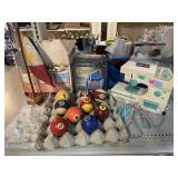 Pool Table Balls, Mini Kids Sewing Machine,