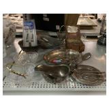Assorted Silver Plated Items, Candy Dishes,