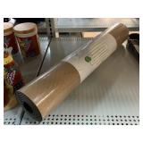 Cork yoga mat rolled