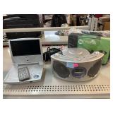 Emerson Stereo, Portable DVD Player, and Media