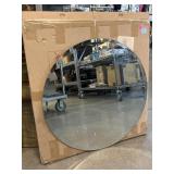 Circular Mirror in Box.